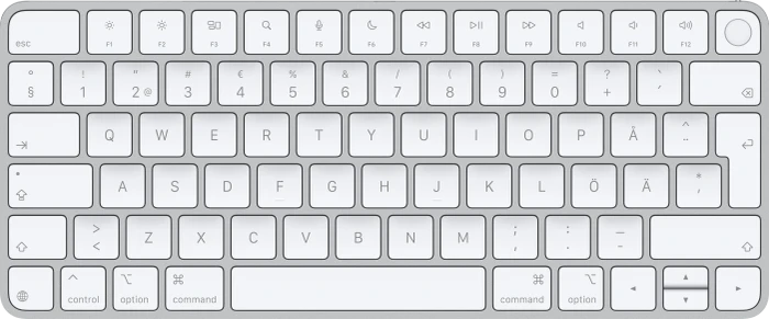Apple Magic Keyboard mit Touch ID für Mac mit Apple Chip (USB-C), weiß/silber, USB/Bluetooth, SE