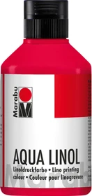 Marabu Aqua Linoldruckfarbe, karminrot, 250ml