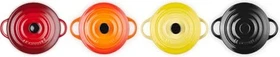 Le Creuset Mini-Cocotte Topf 10cm feuer & flamme, 4 Stück