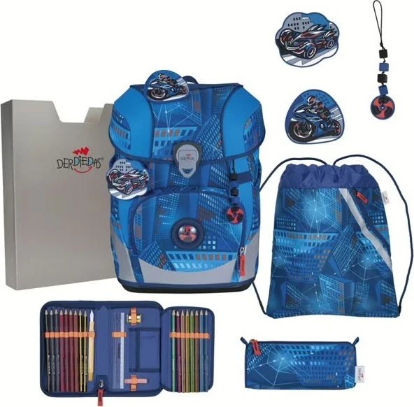DerDieDas ErgoFlex Tiny Turbo Speed Schultaschen-Set, 5-tlg.