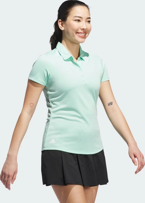 adidas Solid Performance Short Sleeve Poloshirt kurzarm clear mint (Damen) (KA5468) – Bild 3 von 4