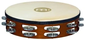 Meinl Traditional Goat-Skin Wood Tambourine Aluminium 2 Rows