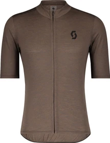 Scott Gravel Merino Trikot kurzarm shadow brown/black (Herren)