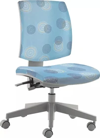 Mayer Sitzmöbel myFlexo 2432 Kinderdrehstuhl, grau/blau gemustert