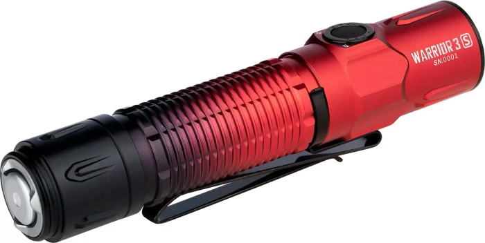 OLight Warrior 3S Taschenlampe scharlach/schwarz