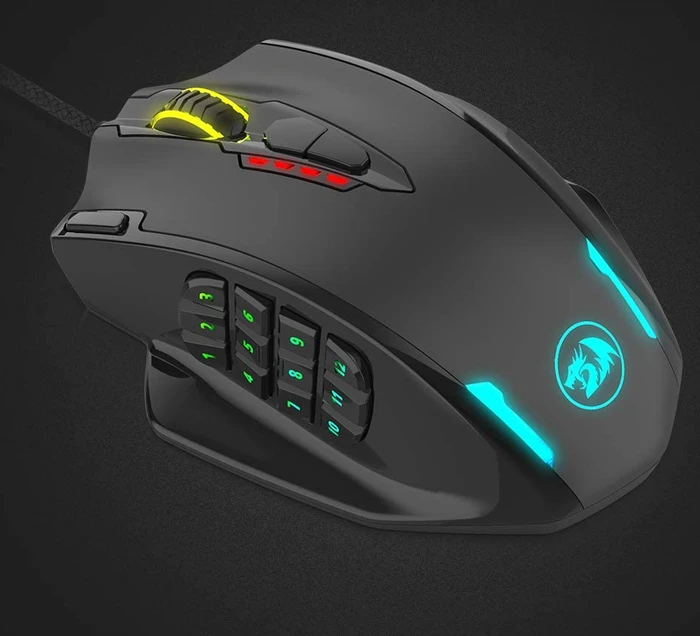 Redragon M908 Impact RGB MMO schwarz, USB