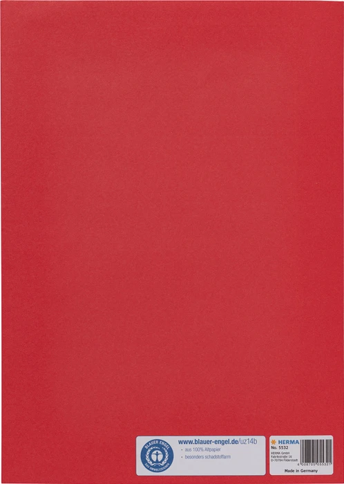 Herma Heftschoner Papier, A4, dunkelrot, 10er-Pack