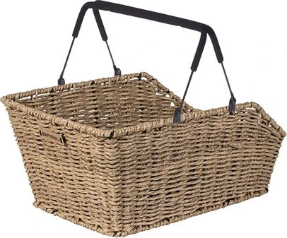 Basil Cento Rattan Look Multi Fahrradkorb braun