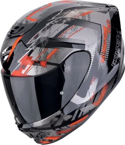 Scorpion EXO-391 Clutter schwarz/silber/rot