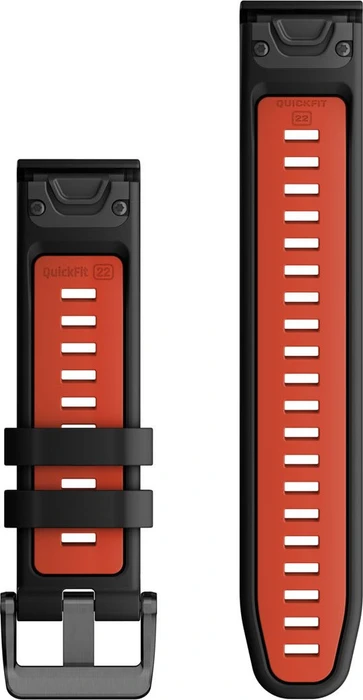 Garmin Ersatzarmband QuickFit 22 Silikon black/flame