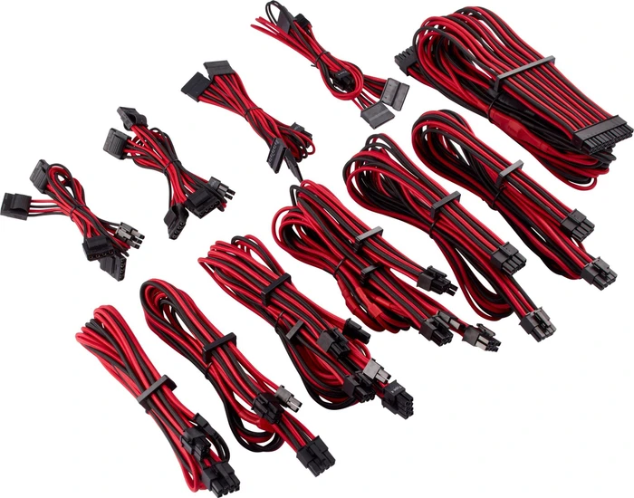 Corsair PSU Cable Kit Type 4 - Pro Kit - Gen4, schwarz/rot