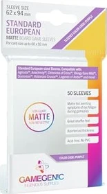Gamegenic Matte Board Game Sleeves Purple transparent, 50 Stück