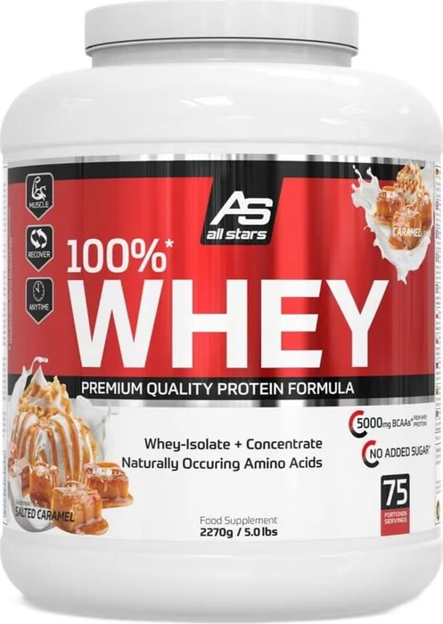 All Stars 100% Whey Protein BCAA Gesalzenes Caramel 2.27kg