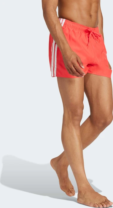 adidas 3-Streifen 3-Inch Badeshorts semi lucid red/white (Herren)