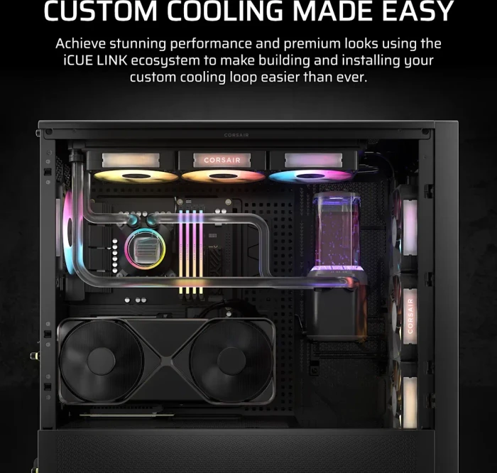 Corsair Hydro X Series iCUE LINK XH405i RGB Pro Custom Cooling Kit, schwarz