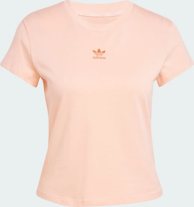 adidas Essentials Slim T-Shirt kurzarm glow pink (Damen)