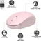 Port Designs Wireless Mouse Collection II rosa, USB-C/USB-A Vorschaubild