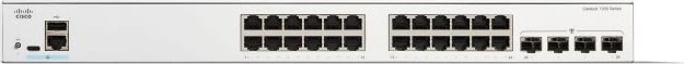 Cisco Catalyst 1300 Rackmount Gigabit Managed Switch, 24x RJ-45, 4x SFP