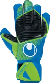 uhlsport Aquasoft Torwarthandschuhe pacific blue/fluo green