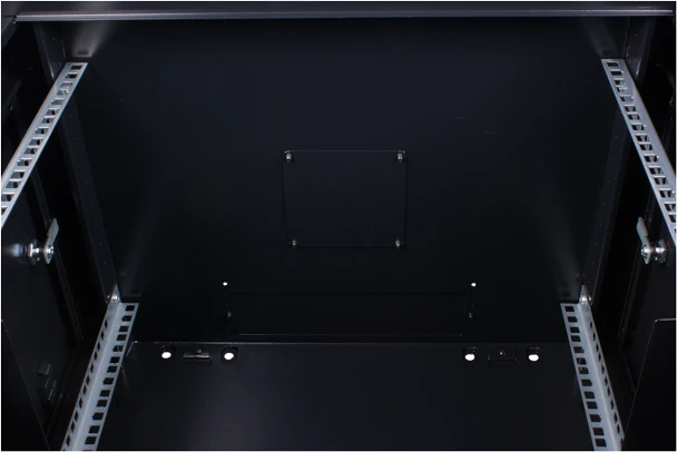 Rockstable 19" Wandschrank 9HE, Sicherheitsglastür, IP2X, schwarz, 440mm tief