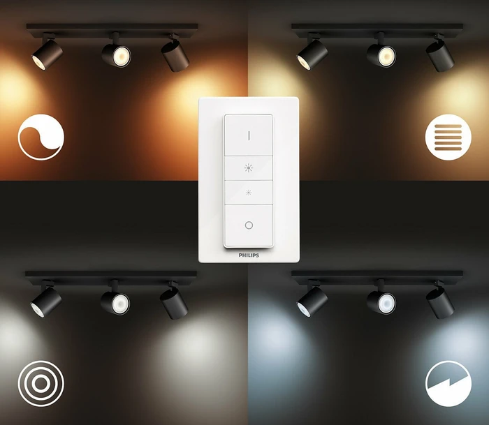 Philips Hue White Ambiance Runner Spot 3-flammig schwarz