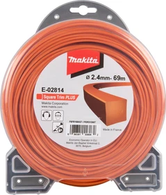 Makita Trimmerfaden Square Trim Plus für Rasentrimmer, 2.4mm/69m