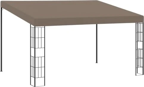 vidaXL Wand-Pavillon 400x300cm taupe