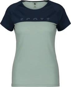 Scott Defined Merino Tech Trikot kurzarm metal blue/fresh green (Damen)