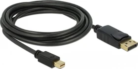 DeLOCK DisplayPort/Mini DisplayPort 1.2 Kabel 4K 60Hz schwarz, 3m