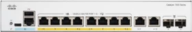 Cisco Catalyst 1300 Rackmount Gigabit Managed Switch, 8x RJ-45, 2x RJ-45/SFP, 120W PoE+ (C1300-8FP-2G)