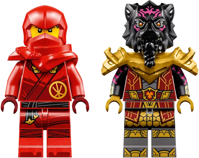 LEGO Ninjago - Verfolgungsjagd mit Kais Flitzer und Ras' Motorrad