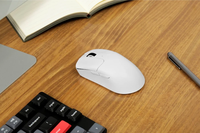 Keychron M2 4K Wireless Mouse weiß, USB/Bluetooth