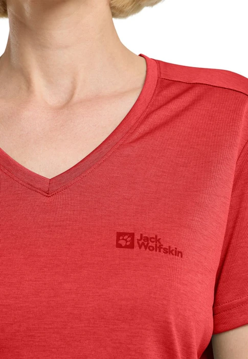Jack Wolfskin Crosstrail Funktionsshirt kurzarm vibrant red (Damen)