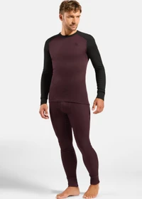 Odlo Active Warm Base Layer Set fudge/black (Herren)