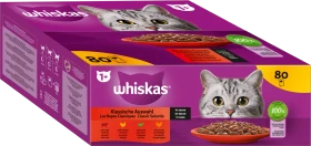 Whiskas Klassische Auswahl in Sauce Multipack, 6.80kg (80x 85g)