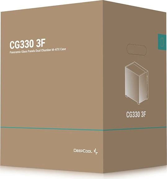 DeepCool CG330 3F Black, Glasfenster