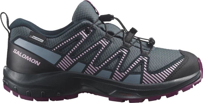Salomon XA Pro V8 Waterproof neptune/carbon plum/caspia (Junior)