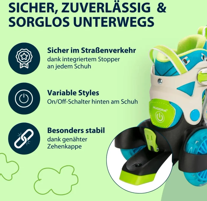 Hudora My First Quad LED Boy Rollschuhe (Junior)
