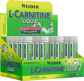 Weider L-Carnitine Liquid Citrus 500ml (20x 25ml)