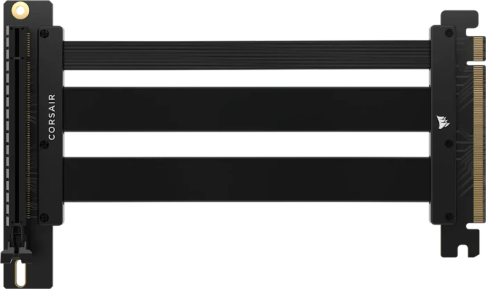 Corsair Premium Riser-Kabel, gewinkelt, PCIe 5.0, 175mm, schwarz