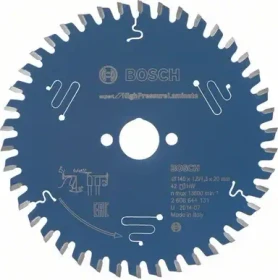 Bosch Professional Expert for High-Pressure Laminate Kreissägeblatt 42Z, 140x1.3x20mm, 1 Stück