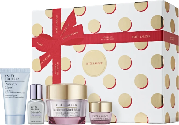 Estée Lauder Resilience Multi-Effect Creme 50ml + Maske 30ml + Serum 15ml + Creme 5ml Geschenkset