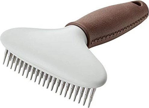 Hunter Spa Entwirrungsstriegel zweireihig, zum Entfernen von losem Haar und Schuppen, 16x11.5cm