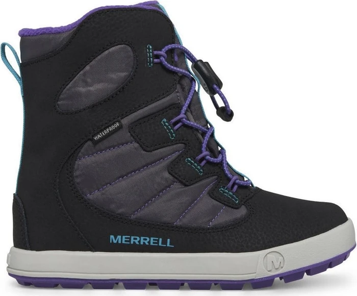 Merrell Snowbank 4.0 Waterproof Big Kid schwarz/violett/türkis (Junior)