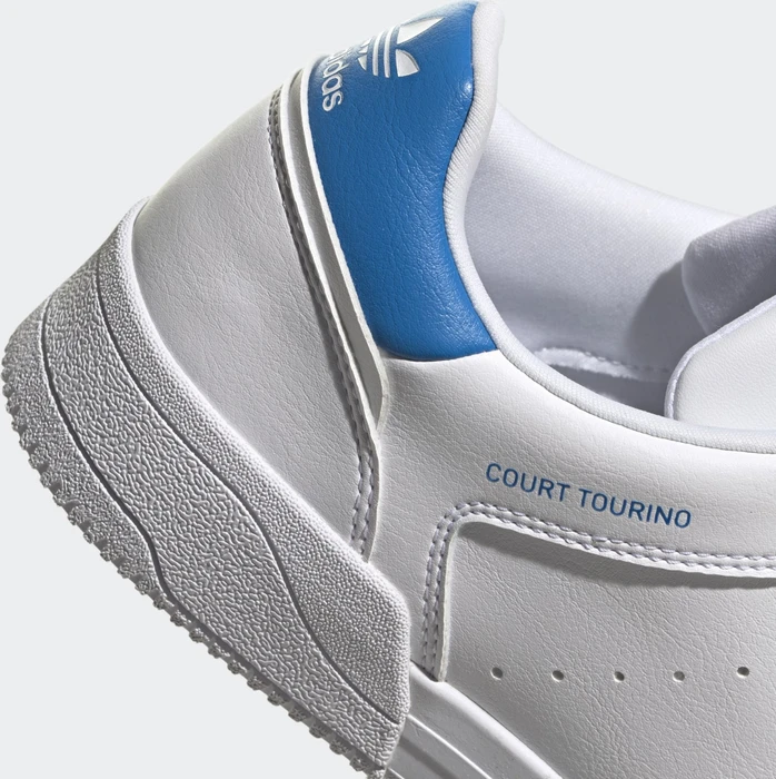 adidas Court Tourino cloud white/core black/shock blue