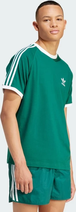 adidas Adicolor Classics 3-Streifen T-Shirt kurzarm collegiate green (Herren)