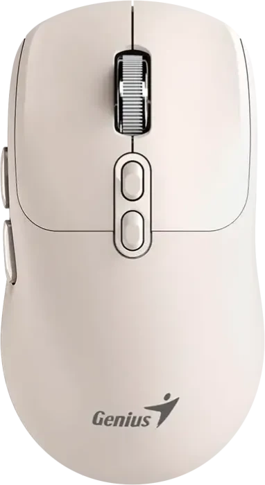 Genius NX-8080S BT Copilot Wireless Silent Mouse, Milk Tea, USB/Bluetooth