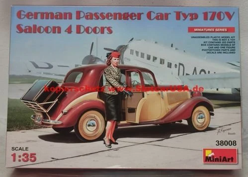 MiniArt Deutsch Fahrzeugtyp 170V 4-türige Limousine