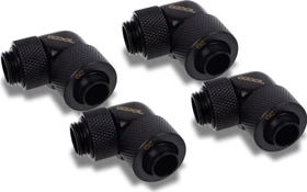 Alphacool Eiszapfen 90° Schlauchanschluss G1/4" auf 13/10mm, deep black, 4er-Pack