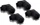 Alphacool Eiszapfen 90° Schlauchanschluss G1/4" auf 13/10mm, deep black, 4er-Pack (17611)
